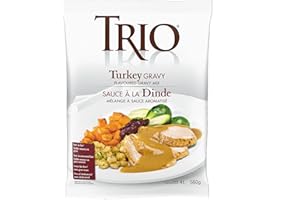 TRIO Turkey Gravy, Low Fat, Cholesterol Free, Instant Gravy Mix, 560g