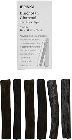 Kishu Binchotan charcoal stick with 4-inch length for personal water bottles