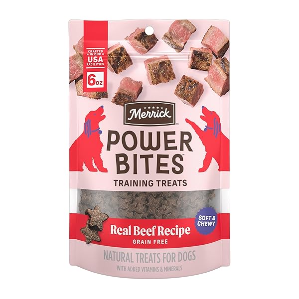 MERRICK POWER BITES NATURAL SOFT AND CHEWY REAL...
