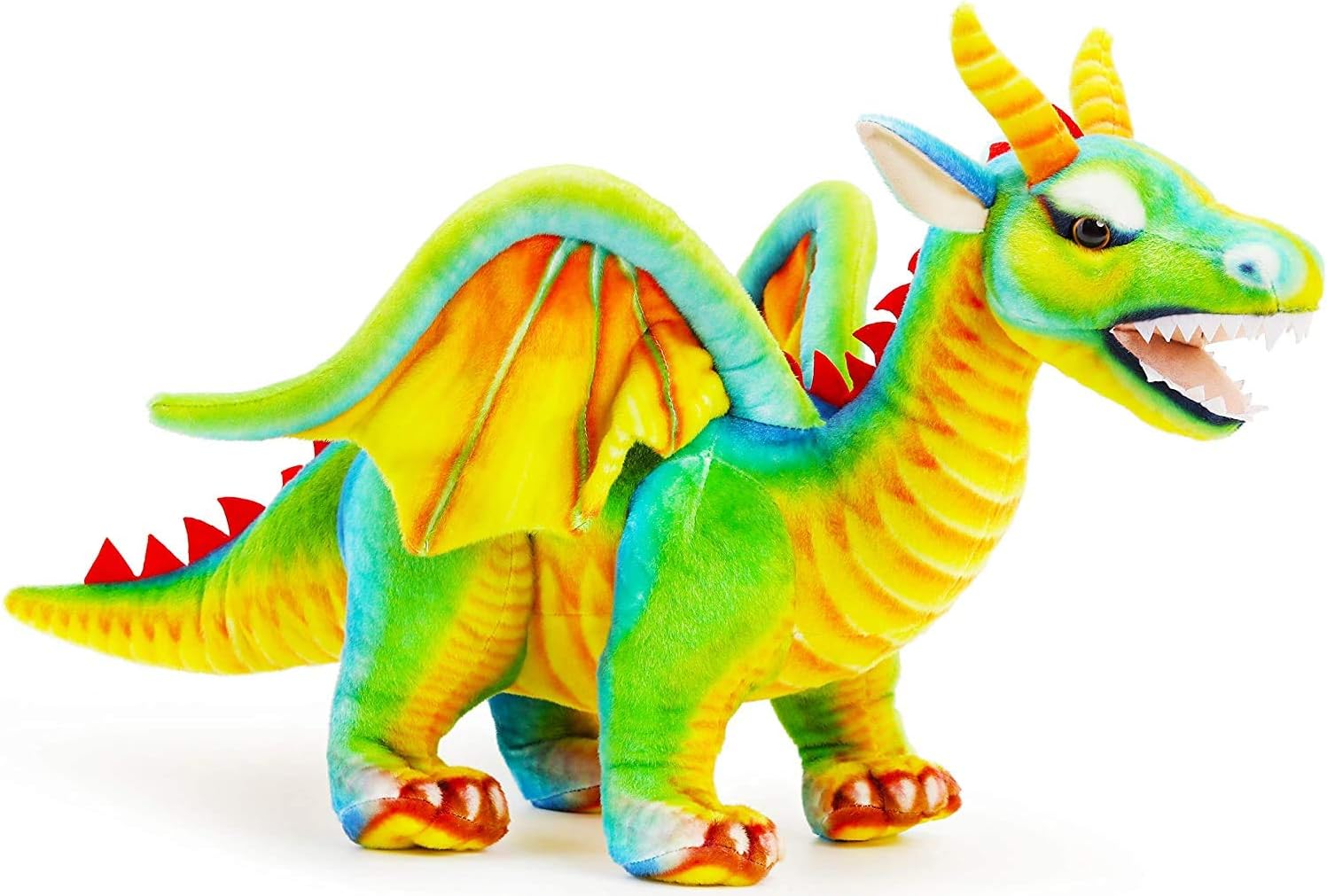 Amazon Tigertaletoys タイガーテールトイズ 竜 ドラゴン ぬいぐるみ リアル 60センチ ペット 大きい かっこいい 恐竜 鮮やか 日本正規品 ぬいぐるみ おもちゃ