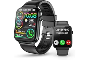 Smart Watch for Men Women Android & iPhone, 1.83" HD Touchscreen Smartwatch with Answer/Make Calls, 112+ Sports Modes IP68 Fi