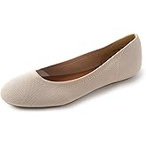 YORINDALE Women's Ballet Flats Round Toe Soft Knit Ballerina Flats Slip On Dress Shoes for Women Walking Dressy Casual Work Wedding