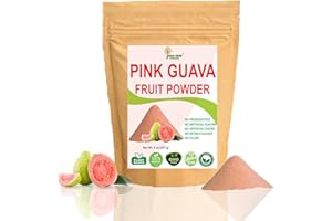 INDUS FARMS SUPERFOODS Indus Farms 100% Natural Pink Guava Fruit Powder, 8 oz, Pre-Workout & Post-Workout Supplement, Nutritious Flavoring for Baking, Juices, Cookies, DIY Face Packs, GMO-free, No Refined Sugars