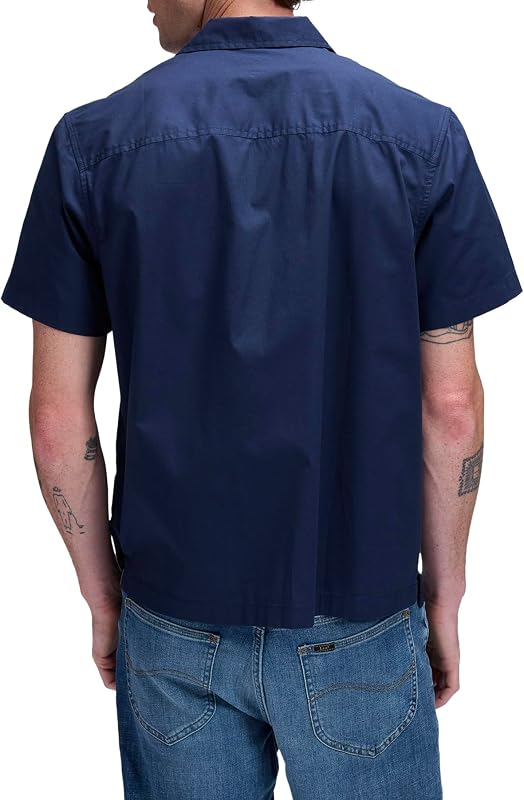 - Camicia Uomo - Vestibilità Comoda - Resort Shirt - Mood Indigo