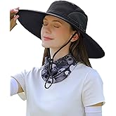 Peicees Fishing Hat, UPF 50+ Wide Brim Sun Hat for Women Safari Hats Hiking Hats Sun Hats with UV Protection