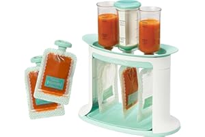 Infantino Squeeze Station for Homemade Baby Food, Pouch Filling Station for Puree Food for Babies and Toddlers, Dishwasher Safe and BPA-Free