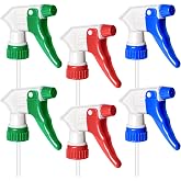 Uineko 6 Pack Universal Spray Bottle Replacement Nozzle, Heavy-Duty Sprayer | Mist & Stream Sprayer for 16 oz, 24 oz, 32 oz B