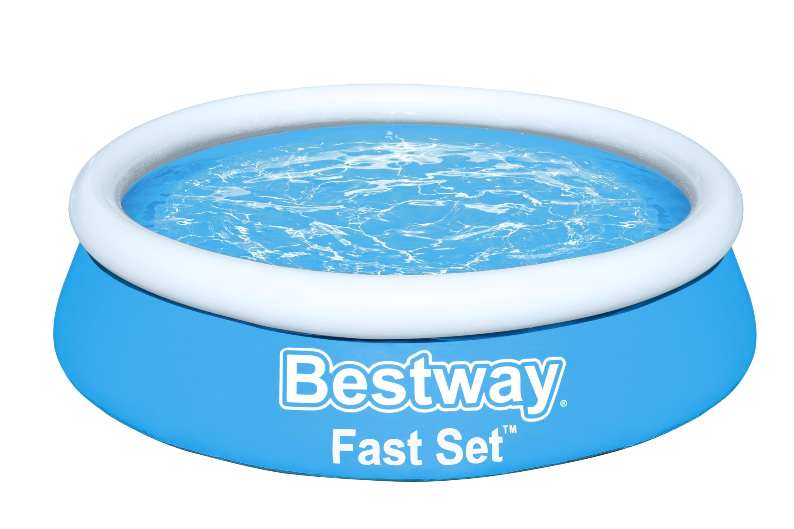 Bestway 6ft Fast Set Pool, Above Ground Swimming Pool for Kids and Adults, Outdoor Inflatable Pool, 940L, Blue