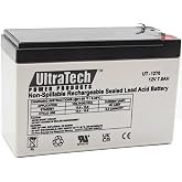 UltraTech 1272F1 12 Volt 7.0 Ah Sealed Lead Acid Battery - F1 Terminal (Replaces UT 1270)