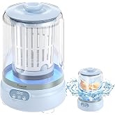 Tisanpa Mini Washing Machine, 2.5L Portable Washing Machine with Spin-Dry Function, Rechargeable Underwear Washer for Deep Cleaning Small Clothes, Ideal for Apartment, Dorm, RV, Travel &amp; Hotel(Blue)