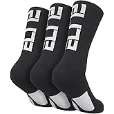 Podinor Basketball Crew Socks for Men and Women, Cushion Performance Athletic Basketball Socks