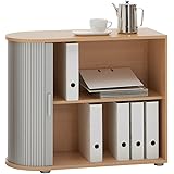 Aktenschrank mit Rollo - 120 cm x 60 cm - 2 Zwischenböden: Amazon.de