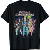 The Real Ghostbusters Full Cast Collage Retro 80's Cartoon T-Shirt