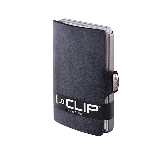 I-CLIP Geldbörse Robutense Soft Touch schwarz (in 9 Farben erhältlich)