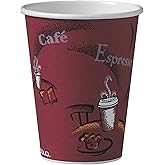 Solo 412SIN-0041 12 oz Bistro SSP Paper Hot Cup (Case of 1000)