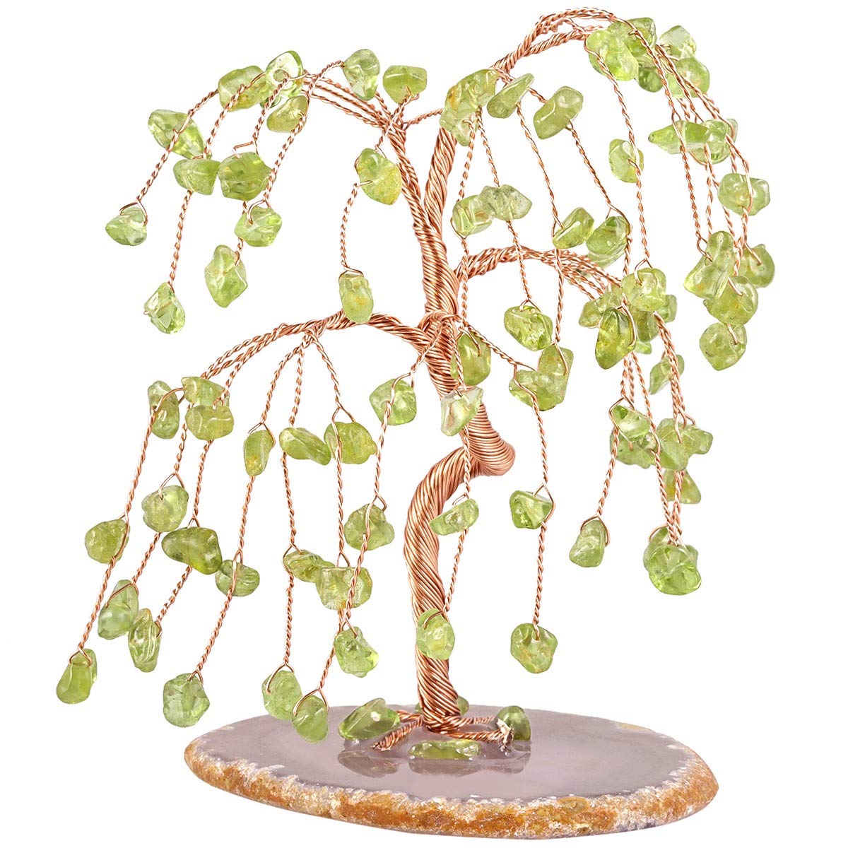 Rockcloud Olivine Crystal Tree for Home Office