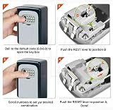 Raxter Heavy-Duty Wall-Mounted Key Safe Box 4-Digit Combo Weatherproof view 3