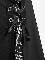 ROSE GAL Women's Plus Size Mini A-Line Gothic Skirt