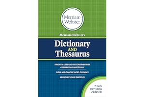 Merriam-Webster's Dictionary and Thesaurus, Newest Edition, Trade Paperback