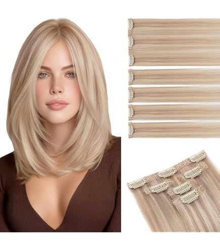 2pcs Short Clip in Hair Extensions - Remy Human Hair, 12 Inch, Tangle-Free, Amazon.com : 2 Pcs Short Clip in Hair Extensions, Human Hair  main image 4