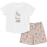 Gerber baby-boys 2-piece Pajama Set (Polyester Flame Resistant Short-sleeve Top & Shorts)