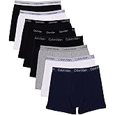 Calvin Klein Kids Boys' Modern Cotton Boxer Brief Underwear 8-Pack, Iris Basic Pack, X-Large