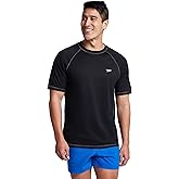 Speedo Mens Uv Swim Shirt Short-Sleeve Loose Fit Easy Tee
