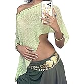 Women Sheer Poncho Top Lightweight Knit Crochet Shrug Bolero Mesh Batwing Sleeve Sweater Cover Up Beachwear