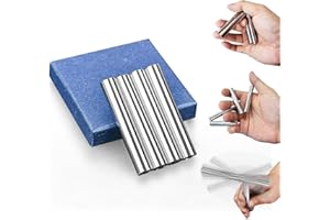 CHESLICR Magnetic Fidget Sticks Toys for Adults 4PCS, Metal Magnet Fidget Spinner Desk Toys Cool Gadget ADHD Anxiety Item EDC Stress Relief Figette Toy Stocking Stuffers Gift for Men Teen Boy