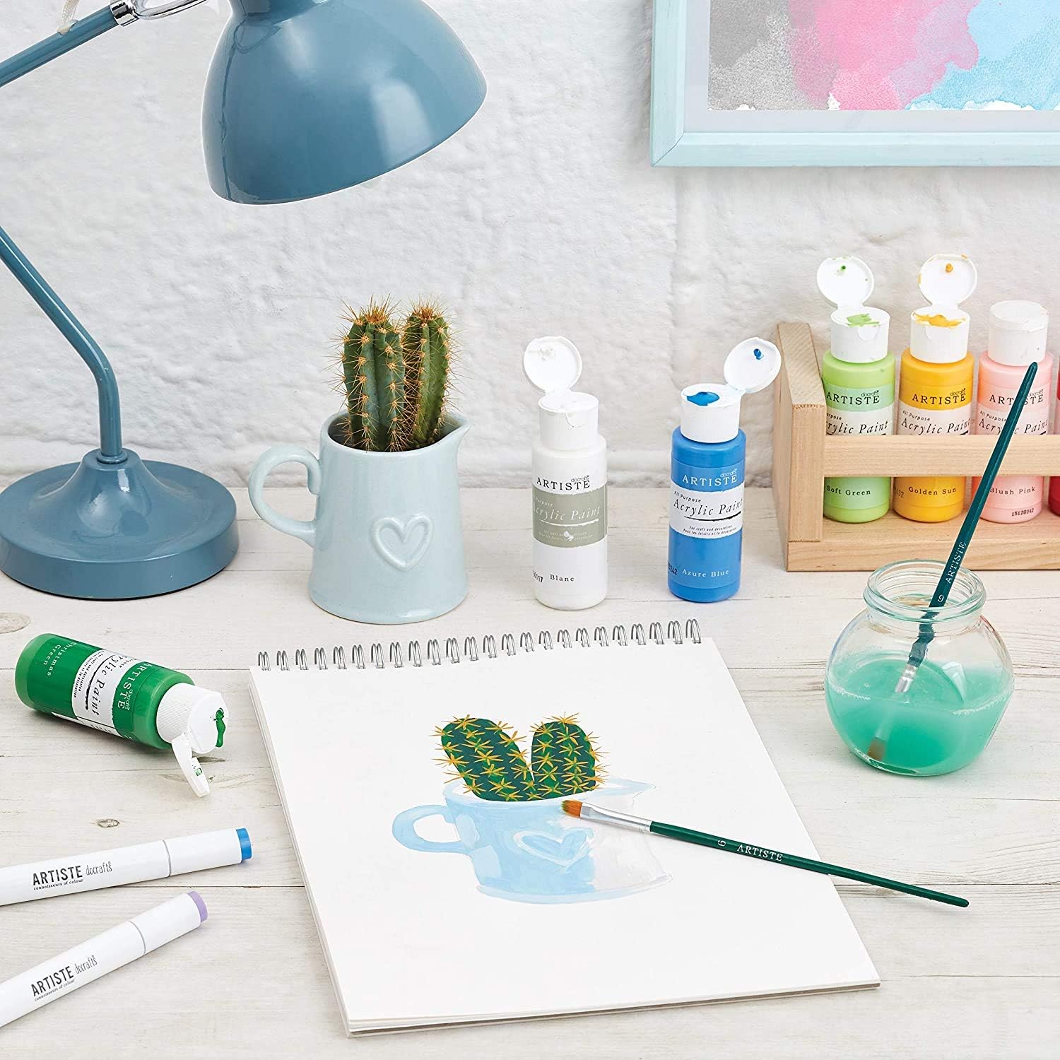 Artiste Acrylic Paint 59ml 2Oz Blanc, Quick-Drying Professional Art, Craft And Hobby Artists Paint, Vibrant Colour - Image 3