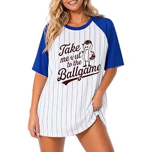 Baseball Shirt Women Ballgame Graphic Tshirt Game Day Jersey Oversized Top | PT Haahoos Baseball Mom Mama Shirts, Sport Seaso