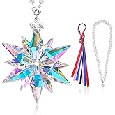 2025 Annual Christmas Ornament Elegant Snowflake Ornaments,Sparkly Crystal Ornaments for Christmas Tree,Beautiful Star Ornament Gifts for Girls, Unique Snowflakes Fancy Xmas Decorations