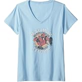 Womens Deadpool - Maximum Effort V-Neck T-Shirt