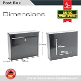 Burg-Wächter MB02A Anthracite Wall Mounted Post Box 36x31x10cm RAL7016 view 4