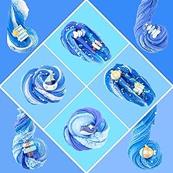 6 Packs Slemes, Blue Slime Kit - Cloud Slime kit