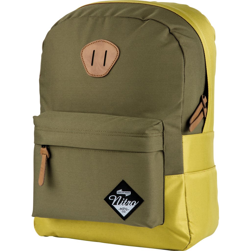 Urban Classic Old School Daypack with Padded Laptop Compartment Urban Street Pack in Retro Look Everyday Backpack School Bag 20 L 420 g Golden Mud — image 1