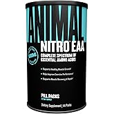 Animal Nitro EAA - Post-Workout Recovery and Repair, Supports Lean Muscle Growth, Complete Spectrum of Essential Amino Acids & BCAA Supplement for Men and Women, 44 Packs