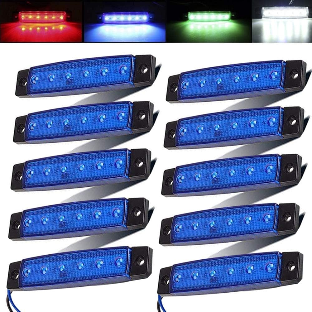 HONG 111 Marine Boat Lights, Utility Led Interior Lights for Boat Deck Courtesy Cockpit Decoration Light, 12V Waterproof Boat Navigation Lights for Bow and Stern, Kayak Lights (10 Pack) (Blue) : Sports & Outdoors