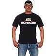 JH DESIGN GROUP Men's Chevy Silverado Distressed Red White & Blue Logo T-Shirt