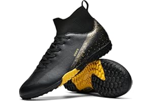 TOPSFEBA Soccer Cleats for Mens Womens Indoor Soccer Shoes Unisex Baseball Turf Shoes Youth Rugby Shoes Adult AG FG TF Football Boots Wide Training Sneaker