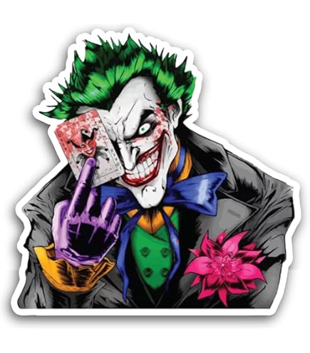 Empireposter Batman Joker Sticker Set - 5-tlg. DC Comics Aufkleber 10x12,5cm