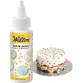 Wilton Dab-N-Hold Edible Adhesive, Food-Safe Glue, 2 oz. | Food-Safe Edible Glue for Attaching Fondant, Sugar Sheets &amp; Icing Decorations to Cakes Without Damaging Delicate Details