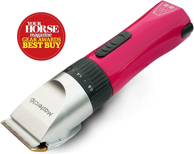 Masterclip Cordless Pink Vet Trimmer Quiet Clipper Ideal for PreOp