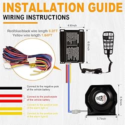 Emergency Police Siren 200W Multi-Tones PA System