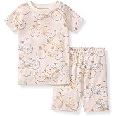 Burt's Bees Baby baby-girls Pajamas, Short Sleeve Tee and Shorts 2-piece Pj Set, 100% Organic Cotton