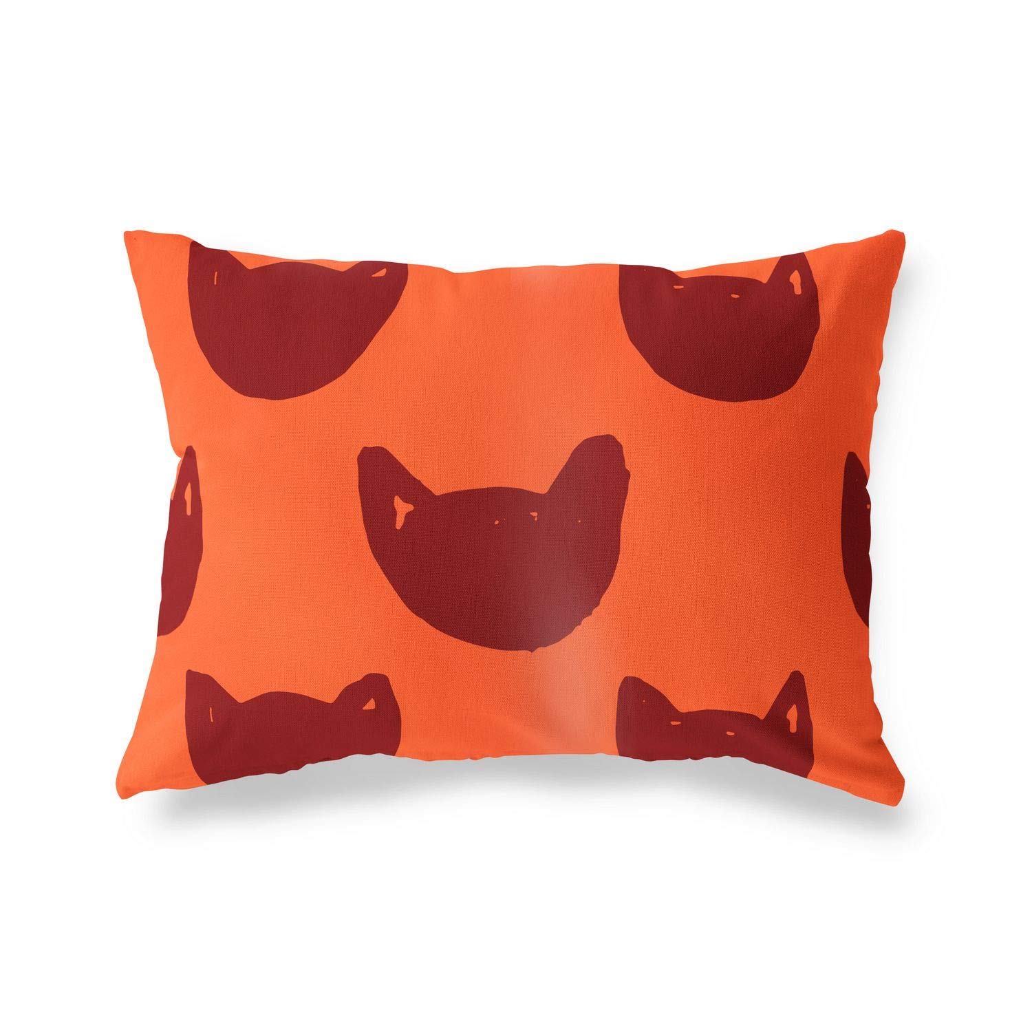 Bonamaison Decorative Cushion Cover Orange & Bordeux, Throw Pillow Covers, Home Decorative Pillowcases for Livingroom, Sofa, Bedroom, Size: 35x50 Cm - Designed and Manufactured in Turkey