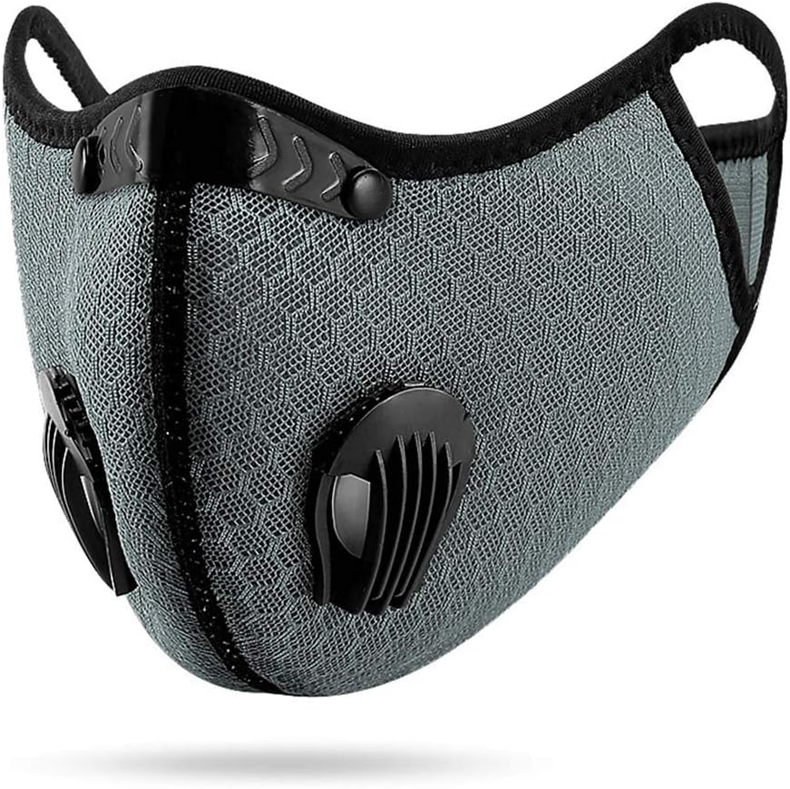 Reusable Dustproof M-as-k with Exhalation Valve,Air Purifying M as k, Dust M as k PM2.5 Windproof Foggy Haze Pollution Respirator (Style-06)