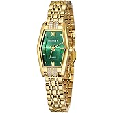 BERNY Gold Watches for Women Dainty Hexagon Ladies Quartz Wrist Watches Stainless Steel Band Fashion Analog Watch Luxury Bracelet