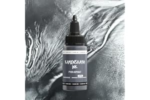 KAMENSKAYA Delaminating Alcohol Inks - Self-Splitting Alcohol Ink P-109 'Asphalt' - 1 fl oz (30 ml)