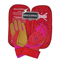 BRUCE BOLT Bader Series Long Cuff Pink Batting